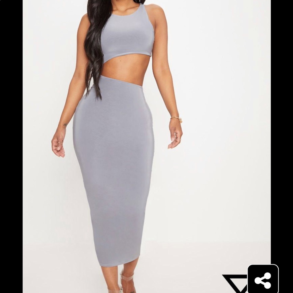 Cut out midaxi dress